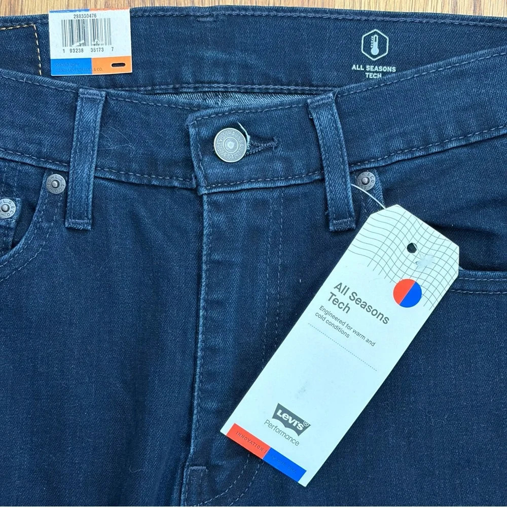 NWT Levi's 512 Slim Taper Stretch 31x30 Dark Jeans